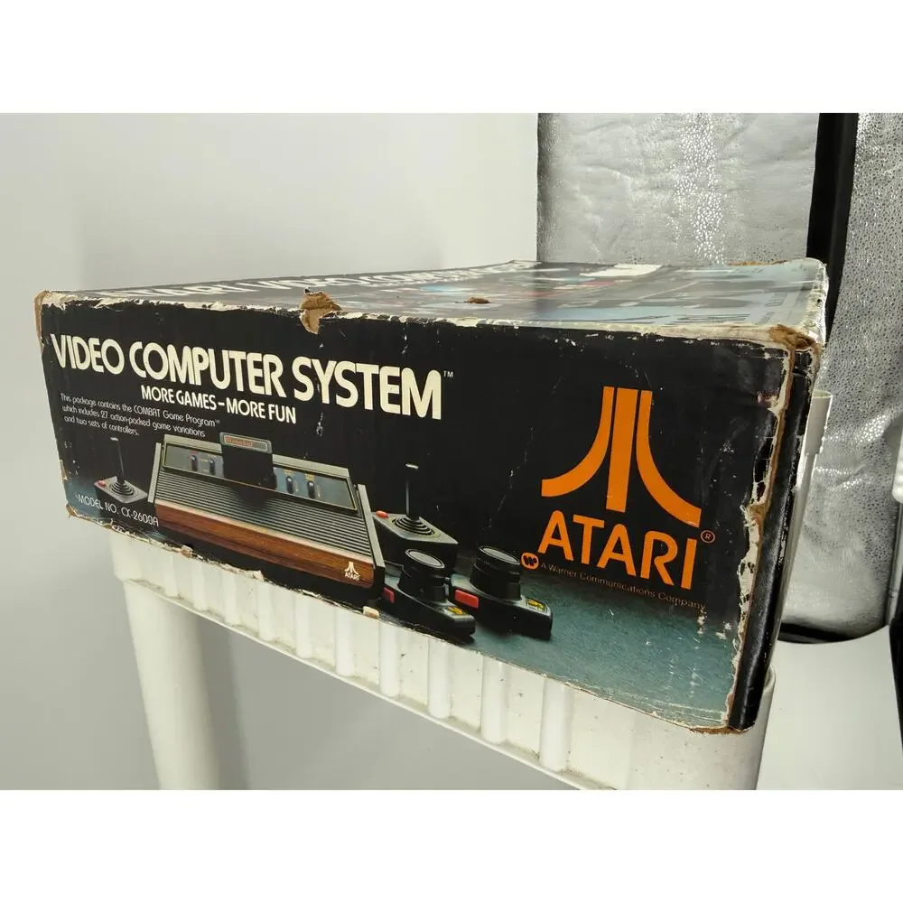 Atari 2600 Video Computer System Original Box Paddle Controllers Untested